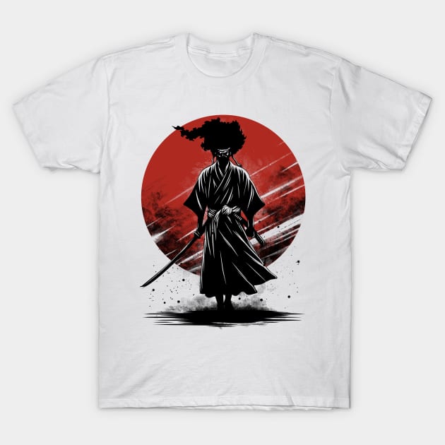 Black Samurai T-Shirt by animate